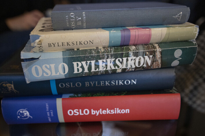 Siste utgave av Oslo byleksikon på papir kom ut i 2010. Foto: Olav Helland Siste utgave av Oslo byleksikon på papir kom ut i 2010. Foto: Olav Helland
