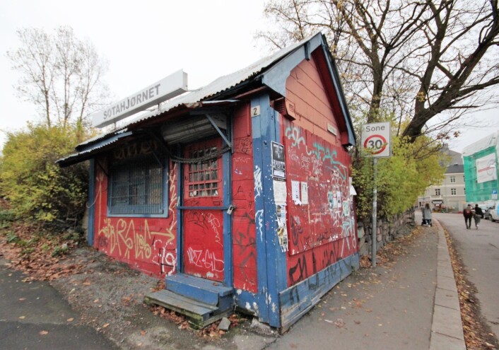 På denne tomten og bakover ønsker OBOS å bygge boligblokker. Foto: André Kjernsli På denne tomten og bakover ønsker OBOS å bygge boligblokker. Foto: André Kjernsli