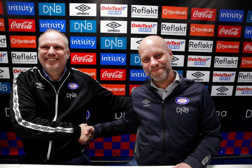 Dag-Eilev Fagermo (til v.) er Vålerengas nye hovedtrener. Her sammen med Vålerengas styreleder Thomas Baardseng. Foto: Vidar Ruud / NTB scanpix Dag-Eilev Fagermo (til v.) er Vålerengas nye hovedtrener. Her sammen med Vålerengas styreleder Thomas Baardseng. Foto: Vidar Ruud / NTB scanpix