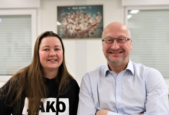 Hege Haugen og Albert Collett er bekymret for breddeidretten på nye Jordal Amfi. Foto: André Kjernsli Hege Haugen og Albert Collett er bekymret for breddeidretten på nye Jordal Amfi. Foto: André Kjernsli