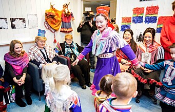 Statsministeren feiret samenes nasjonaldag med barna i Samisk barnehage på Tøyen