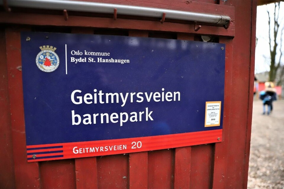 Geitmyrsveien barnepark er byens eldste barnepark, og bydel St. Hanshaugen ønsker å ruste den opp. Foto: André Kjernsli