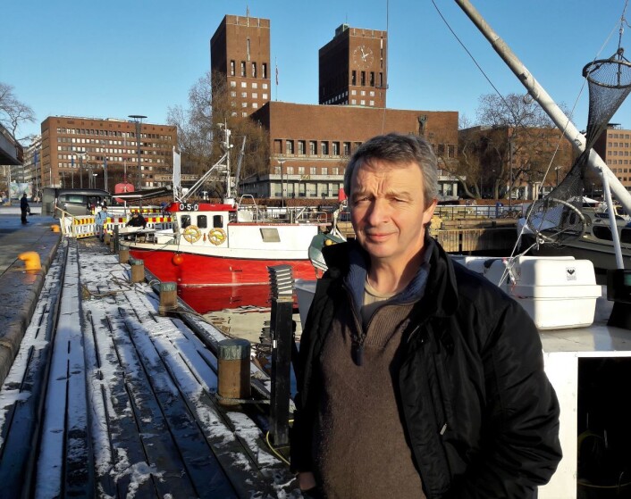 Leder i Indre Oslofjord fiskerlag, Geir Solhaug, er glad for imøtekommelsen fra Oslo Havn, men mener sterkere lut trengs. Foto: Anders Høilund Leder i Indre Oslofjord fiskerlag, Geir Solhaug, er glad for imøtekommelsen fra Oslo Havn, men mener sterkere lut trengs. Foto: Anders Høilund