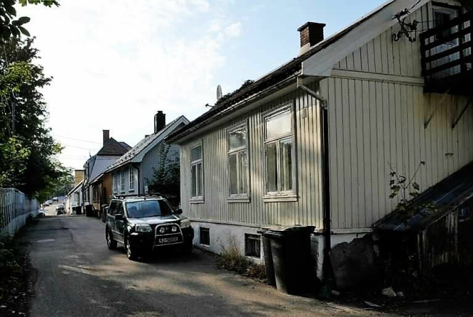 De verneverdige boligene fra 'Hylla' (her) kan ende opp i Oslo gate, om Bane Nor får det som de vil. Foto: Christian Boger