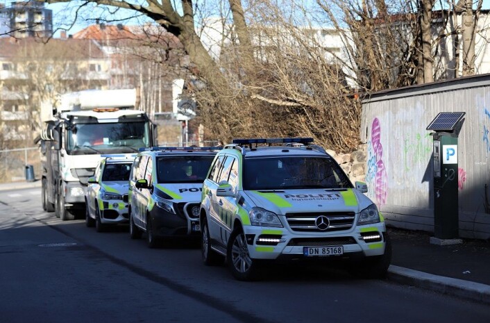 Politiet sier de kjenner til konflikten rundt demontering av Sotakiosken, og at de tar nødvendige forholdsregler i dagene fremover. Foto. André Kjernsli Politiet sier de kjenner til konflikten rundt demontering av Sotakiosken, og at de tar nødvendige forholdsregler i dagene fremover. Foto. André Kjernsli