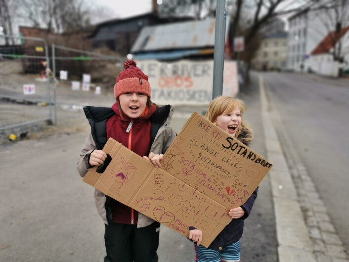 Elever ved Nyskolen er opptatte av nærmiljøet sitt. Foto: Jan-Petter Hammersland Elever ved Nyskolen er opptatte av nærmiljøet sitt. Foto: Jan-Petter Hammersland