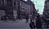 Karl Johans gate ved Egertorvet under feiringen av frigjøringen i maidagene 1945.