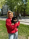 Anette Marielle Fernandez og hunden Theo