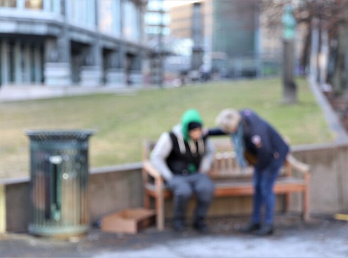 Et permanent, utendørs værested for det åpne rusmiljøet kan være en løsning. Foto: André Kjernsli Et permanent, utendørs værested for det åpne rusmiljøet kan være en løsning. Foto: André Kjernsli