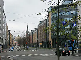 Hausmanns gate med Anker studentbolig til høyre.
