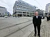 Mathias Kråkenes utenfor Domkirken.