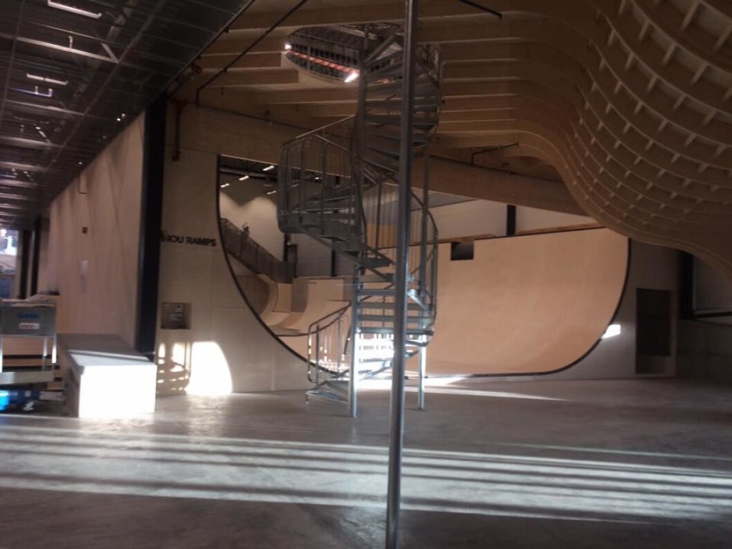 Oslo skatehall på Voldsløkka er åpnet. Foto: Kurt Lie Oslo skatehall på Voldsløkka er åpnet. Foto: Kurt Lie
