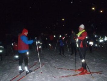 Stein Thoresen og Gorm Tronerud gjør klar for skiskole på Linderudkollen. Stein Thoresen og Gorm Tronerud gjør klar for skiskole på Linderudkollen.