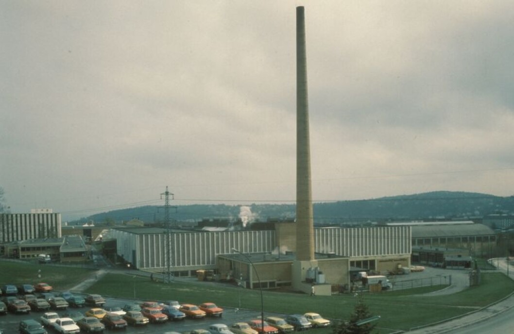 Slik så den gamle tobakkpipa ut i sine gamle velmaktsdager. Foto: Industrimuseum Slik så den gamle tobakkpipa ut i sine gamle velmaktsdager. Foto: Industrimuseum