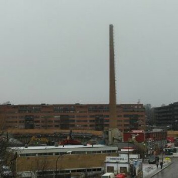 Slik ser området rundt den gamle tobakkpipa ut i dag. Foto: Svein Amdal