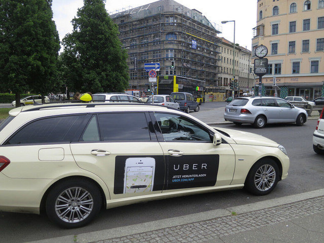 Uber taxi i aktivitet. Illustrasjonsfoto: Alper Cugun Uber taxi i aktivitet. Illustrasjonsfoto: Alper Cugun