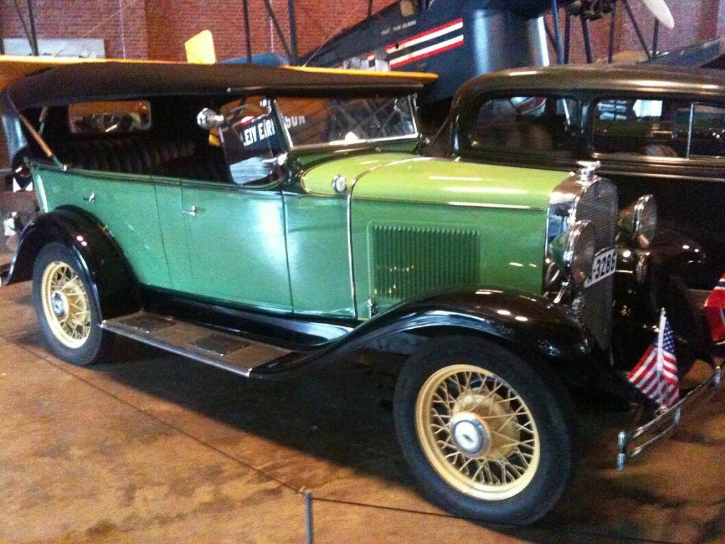 Direktør ved Teknisk museum ønsker å flytte museet til Vippetangen. Utstillingsobjektet er en Chevrolet 1931 Independence Phaeton. Foto: Wikimedia