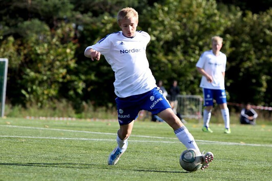 Ivan Näsberg et av de store lokale talentene på Vålerenga-laget denne sesongen.. Foto: Sotahjørnets venner. Ivan Näsberg et av de store lokale talentene på Vålerenga-laget denne sesongen.. Foto: Sotahjørnets venner.