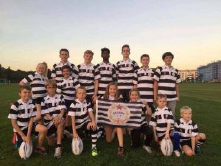 Sagenes rugbylag på hjemmebane. Foto Sagene Rugby Sagenes rugbylag på hjemmebane. Foto Sagene Rugby