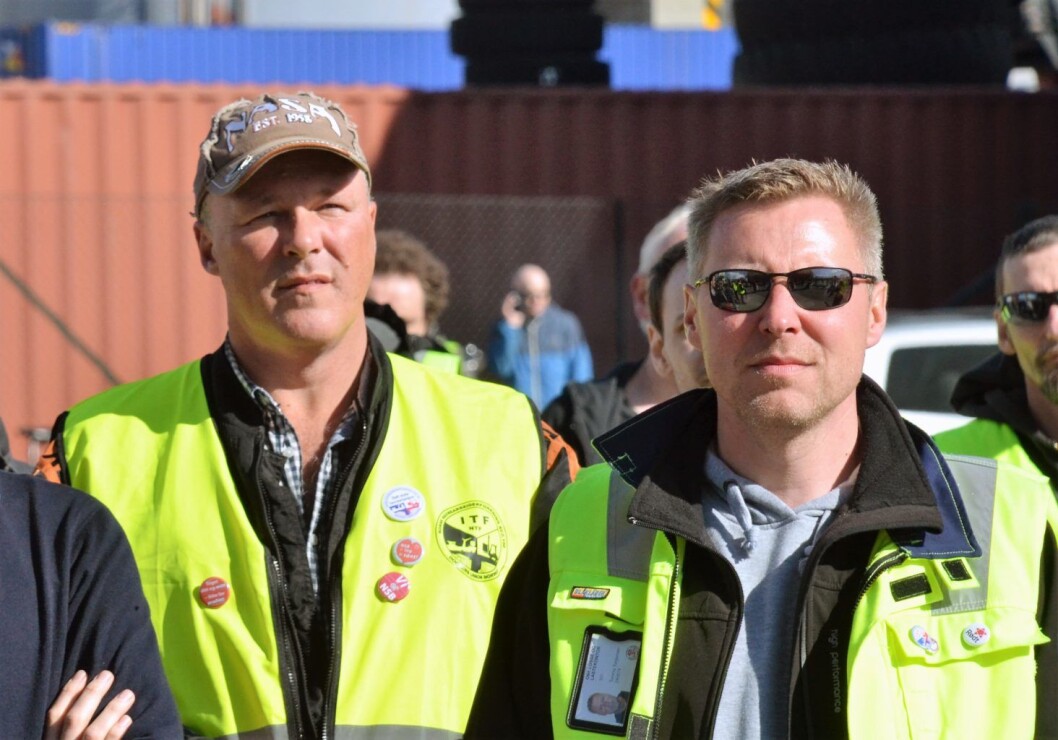Havnearbeidernes fører en tapt kamp, mener James Stove Lorentzen (H). Foto: Brage Aronsen / Flickr Havnearbeidernes fører en tapt kamp, mener James Stove Lorentzen (H). Foto: Brage Aronsen / Flickr
