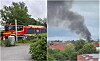 Røyken fra brannen i Etterstadgata tirsdag kveld var godt synlig fra langt hold. Foto: Vilde Nyseth / Tipser