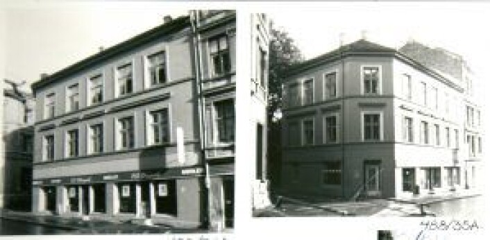 Slik så det ut utenfor møbelbutikken i 1979, like før byfornyelsen. Foto: Med tillatelse fra Byantikvaren Slik så det ut utenfor møbelbutikken i 1979, like før byfornyelsen. Foto: Med tillatelse fra Byantikvaren