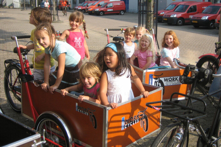 Brukere av bakfiets. Foto: Wikimedia commons Brukere av bakfiets. Foto: Wikimedia commons