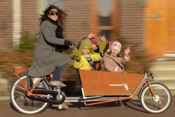 Bakfiets er på full fart inn på veiene i Oslo. Bakfiets er på full fart inn på veiene i Oslo.