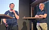Styreleder i Hasle Løren, Viggo Anthonsen (t.v), og generalsekretær i Oslo idrettskrets, Magne Brekke, mener idretten har gått fra tap til tap under utviklingen av Hovinbyen.