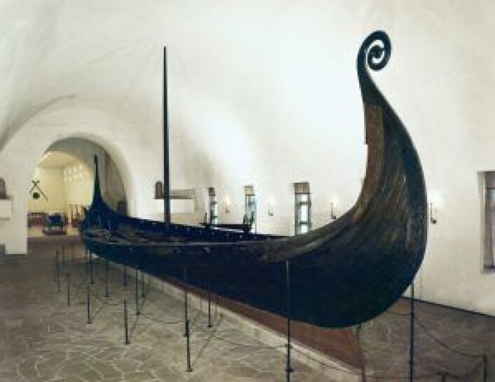 Osebergskipet på Vikingskipshuset på Bygdøy. Foto: Kulturhistorisk museum, Universitetet i Oslo Osebergskipet på Vikingskipshuset på Bygdøy. Foto: Kulturhistorisk museum, Universitetet i Oslo
