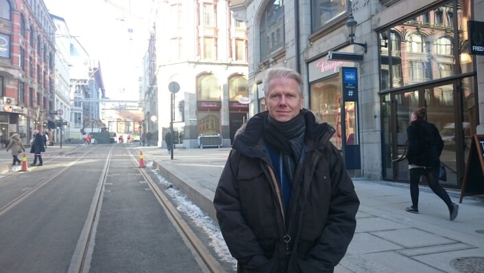 Prosjektleder i bymiljøetaten Jan Vidar Husby er svært fornøyd med nye Prinsens gate. Foto: Christian Boger Prosjektleder i bymiljøetaten Jan Vidar Husby er svært fornøyd med nye Prinsens gate. Foto: Christian Boger