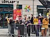 Rundt 100–150 demonstranter møtte opp utenfor Håndverkeren under Norgesdemokratenes konferanse.