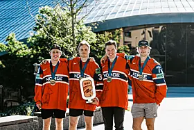 Fra venstre: Michael Brandsegg-Nygård, Mathias Arnkværn, Thomas Olsen og Stian Solberg.