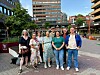 Disse lokalpolitikerne nektet å bøye seg for instruksen fra byrådet. Fra venstre: Bitten Forsudd (Rødt), Susanne Eliassen (SV), Anna Myking (MDG), Cindy Robles (MDG), Emil Alnæs (MDG), Cathrin Del Rio Honningsvåg (SV), Lasse Eriksen Bjørn (SV) og Christian Sørgjerd (Rødt).