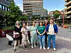 Disse lokalpolitikerne nektet å bøye seg for instruksen fra byrådet. Fra venstre: Bitten Forsudd (Rødt), Susanne Eliassen (SV), Anna Myking (MDG), Cindy Robles (MDG), Emil Alnæs (MDG), Cathrin Del Rio Honningsvåg (SV), Lasse Eriksen Bjørn (SV) og Christian Sørgjerd (Rødt).