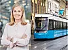 Maria Björner Brauer, affärsområdeschef marknad på Västtrafik Foto: Anna Sigvardsson Högborg (Brauer er markedssjef i svenske Västtrafik kollektivselskap Gøteborg og Gøtaland) trikk M 34 Västtrafik Foto: Eddie Löthman