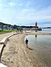 Operastranda bydel gamle oslo Bjørvika strand badeplass Foto: Oslo kommune