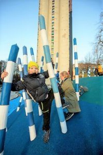 Barn leker i Nedre Foss park. Foto: Privat Barn leker i Nedre Foss park. Foto: Privat