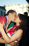 Jacob Seifert-Hille (23), fra Gamle Oslo og kjæresten Helene Kristina Blystad (23), fra Majorstua. I midten: Georg Ferdinand Nilsen (26), fra Sagene.