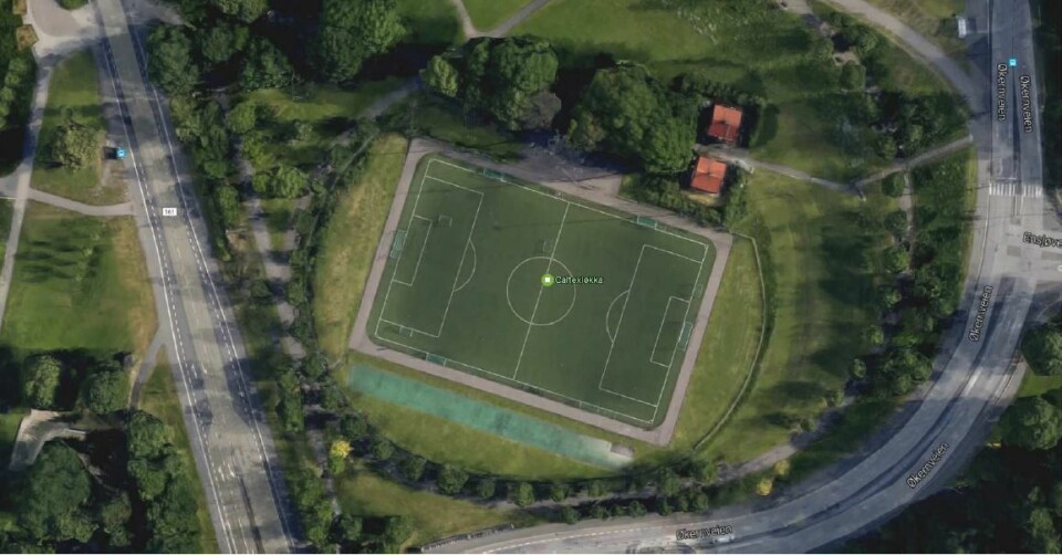 Omtrent slik vil Caltexløkka se ut etter utvidelsen til full størrelse fotballbane. Bilde: Andreas Fætten