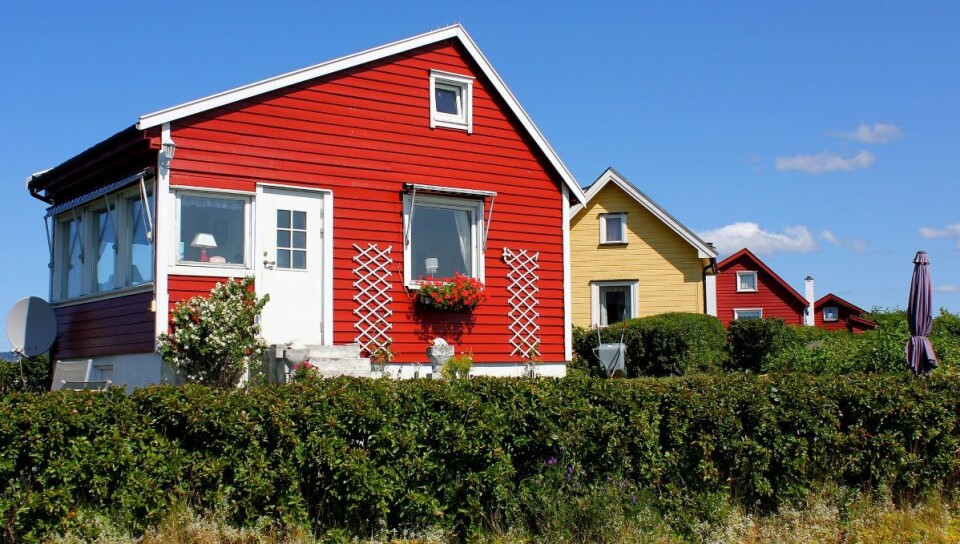 Lindøya er kjent for sine små og fargerike hytter. Foto: Tore22/Flickr.com