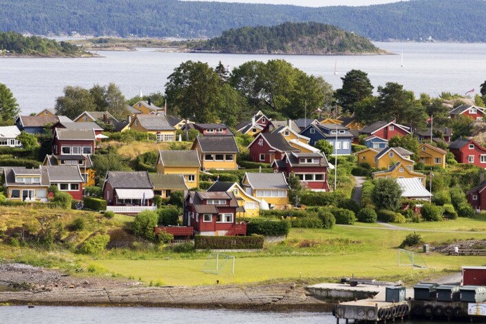 Hytteparadiset Nakkholmen. Foto: Knut-Arve Simonsen Hytteparadiset Nakkholmen. Foto: Knut-Arve Simonsen