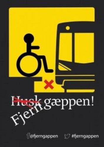 Fjern gæppen. Plakat: Sporveien Fjern gæppen. Plakat: Sporveien