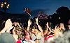 Norge - England, fra Slottsplassen