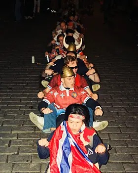 Norge - England, Slottsplassen