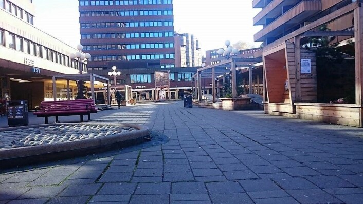 Slik ser Tøyen torg ut i dag. Foto: Christian Boger Slik ser Tøyen torg ut i dag. Foto: Christian Boger