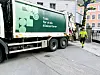 Søppelbil, avfallshenting, kildesortering, søplebil på Tøyen.