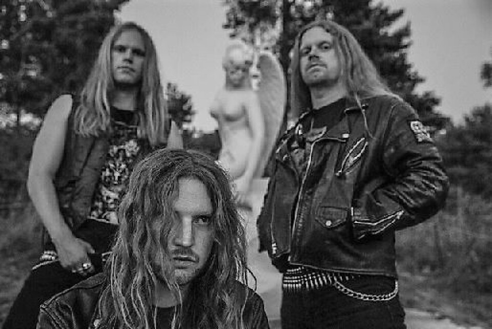 Nachash er et voksende navn på den norske black metal scenen. Her ved bandmedlemmene A, E og T. Foto: Lars Erlend Tubaas Øymo