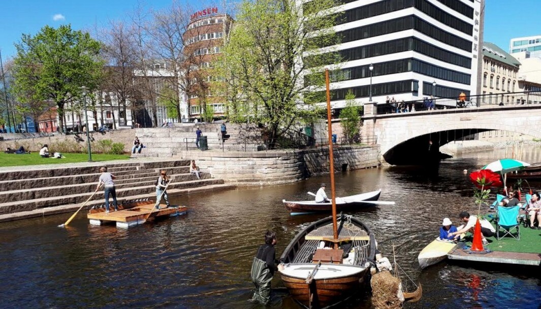 I løpet av sommeren kan det bli flytende konserter nederst i Akerselva ved Vaterland. I løpet av sommeren kan det bli flytende konserter nederst i Akerselva ved Vaterland.