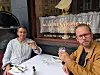 Restaurant Schrøders eiere Henrik Henriksen (t.v.) og Andreas Viestad